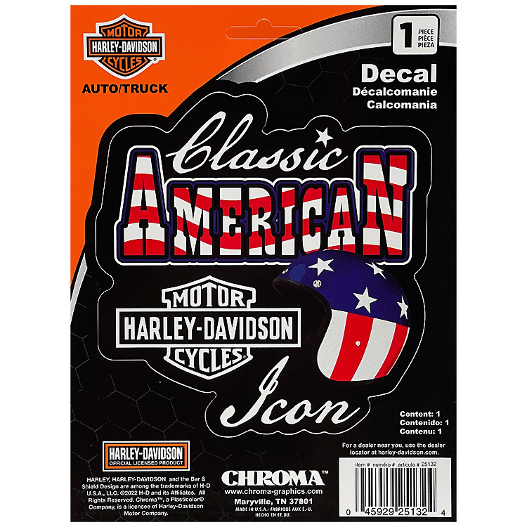 【メール便発送】ステッカー ハーレーダビッドソン デカール PATRIOTIC CG25132 Harley-Davidson シール デカール カスタマイズ アメリカン雑貨