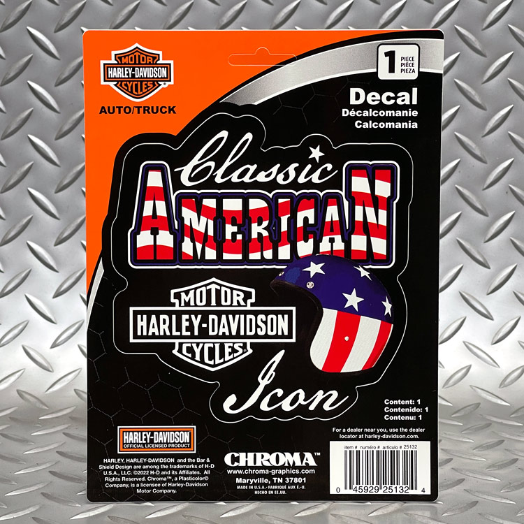 【メール便発送】ステッカー ハーレーダビッドソン デカール PATRIOTIC CG25132 Harley-Davidson シール デカール カスタマイズ アメリカン雑貨