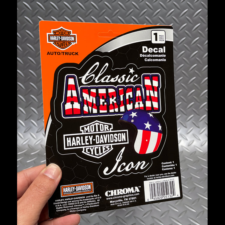【メール便発送】ステッカー ハーレーダビッドソン デカール PATRIOTIC CG25132 Harley-Davidson シール デカール カスタマイズ アメリカン雑貨