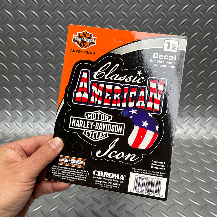 【メール便発送】ステッカー ハーレーダビッドソン デカール PATRIOTIC CG25132 Harley-Davidson シール デカール カスタマイズ アメリカン雑貨