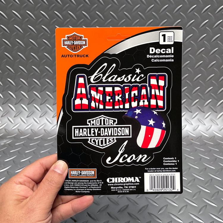 【メール便発送】ステッカー ハーレーダビッドソン デカール PATRIOTIC CG25132 Harley-Davidson シール デカール カスタマイズ アメリカン雑貨