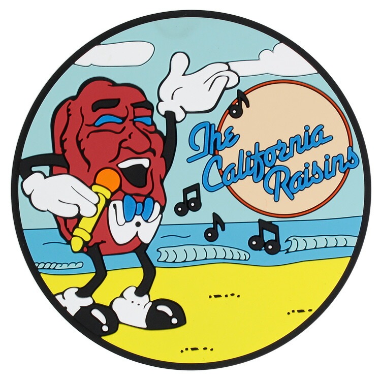 メール便発送】ラバーコースター RAISINS レーズン 直径9.5cm ラバー製