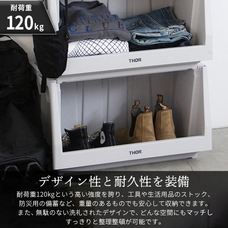 カスタマイズ可能な収納棚本体パーツ。 THOR STACKING SHELF CONTAINER