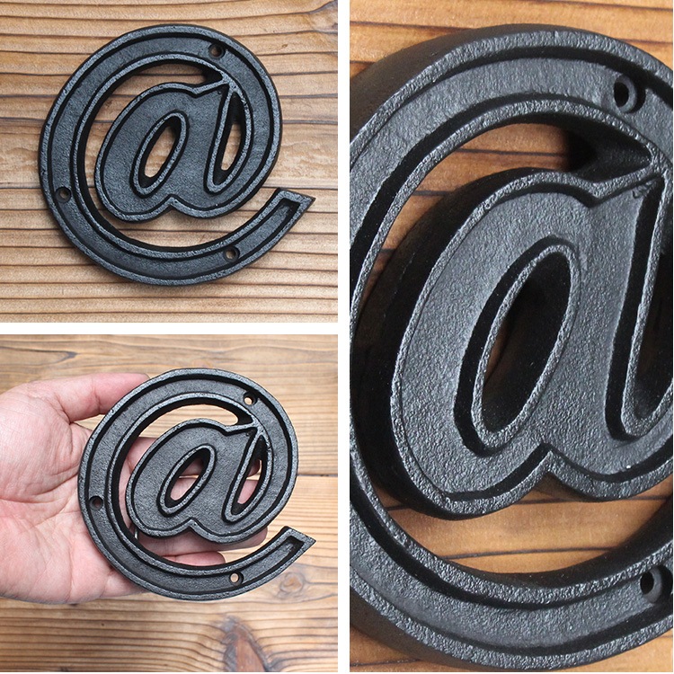 【メール便発送】DULTON ダルトン メタルレター 記号 ＠ & アンド アットマーク マットブラック 鉄 装飾 DIY インテリア小物 看板 マーク オシャレ レトロ アメリカン雑貨 アメリカ雑貨 ビンテージ  雑貨 アイアン サイン 黒 おしゃれ 人気 アウトテリア 外構