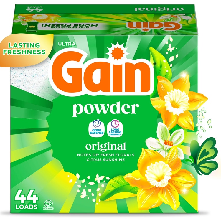 洗濯洗剤 正規輸入品 ゲイン 粉末 オリジナル 1.15kg 40oz GAIN 44回分 アメリカ雑貨 P&G 洗濯用洗剤 輸入洗剤 日用品 アメリカ製 アメリカ雑貨香り爽やかゲインの定番洗濯洗剤！