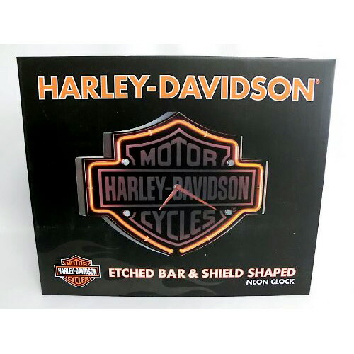 HARLEY-DAVIDSON ハーレーダビッドソン Etched B&S ネオンクロック HDL  