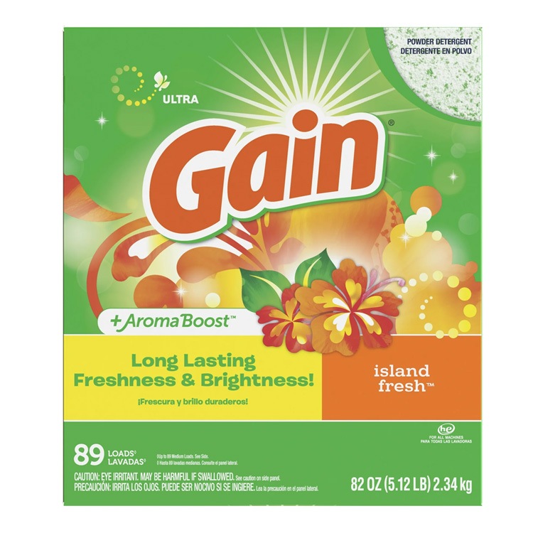 洗濯洗剤 大容量 正規輸入品 ゲイン 粉末 アイランドフレッシュ 2.34kg 82oz GAIN P&G 洗濯用洗剤 輸入洗剤 日用品 アメリカ製 アメリカ雑貨トロピカルな香りで洗濯の時間がもっと楽しくなる！