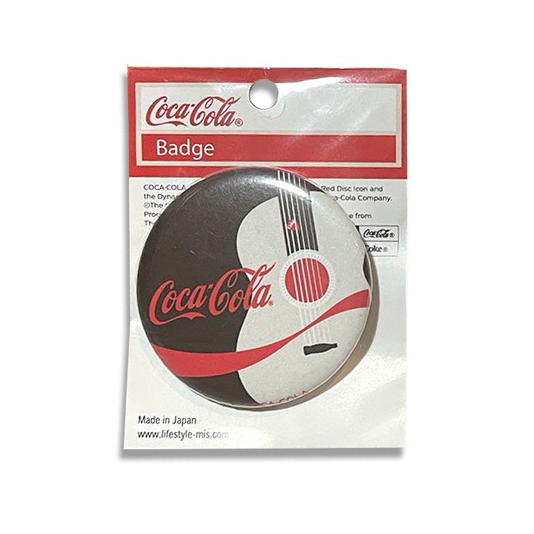 【メール便発送】缶バッチ コカ・コーラ 缶バッヂ ミュージックデザイン 直径5.7cm ブリキ製 おしゃれ アメリカ雑貨 アメリカン雑貨バッグやポーチにつけて気軽にアメリカンな雰囲気に。