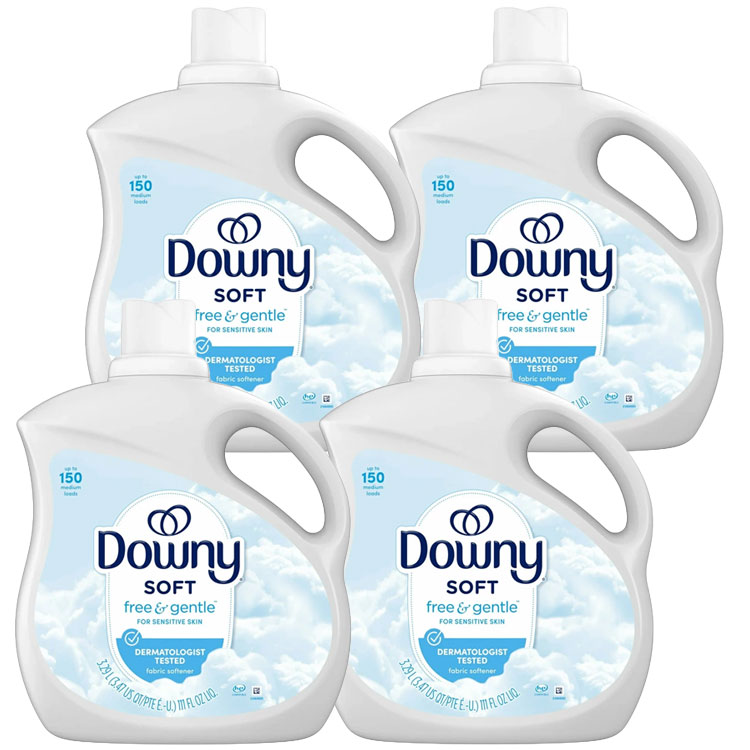 柔軟剤 ウルトラダウニー フリー＆ジェントル 3290ml 111oz 4本セット Downy 低アレルギー性 無香料 無着色 敏感肌用 アメリカ製 アメリカン雑貨