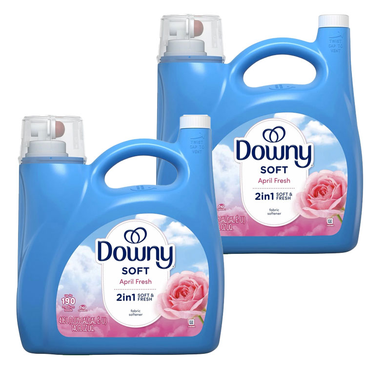 大容量 ウルトラダウニー 柔軟剤 エイプリルフレッシュ 190回分 4160ml 140oz 2本セット Downy アメリカンサイズ 特大 P&G 人気