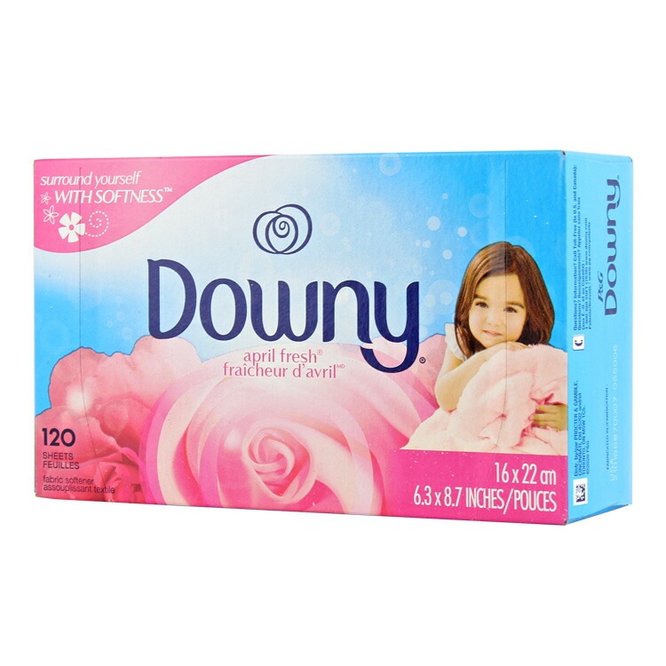 シート柔軟剤 ダウニー エイプリルフレッシュ 120枚 Downy 乾燥機用 柔軟シート 日用品 洗濯用品 アメリカ P&Gふんわり柔らかいい香りの柔軟シート。