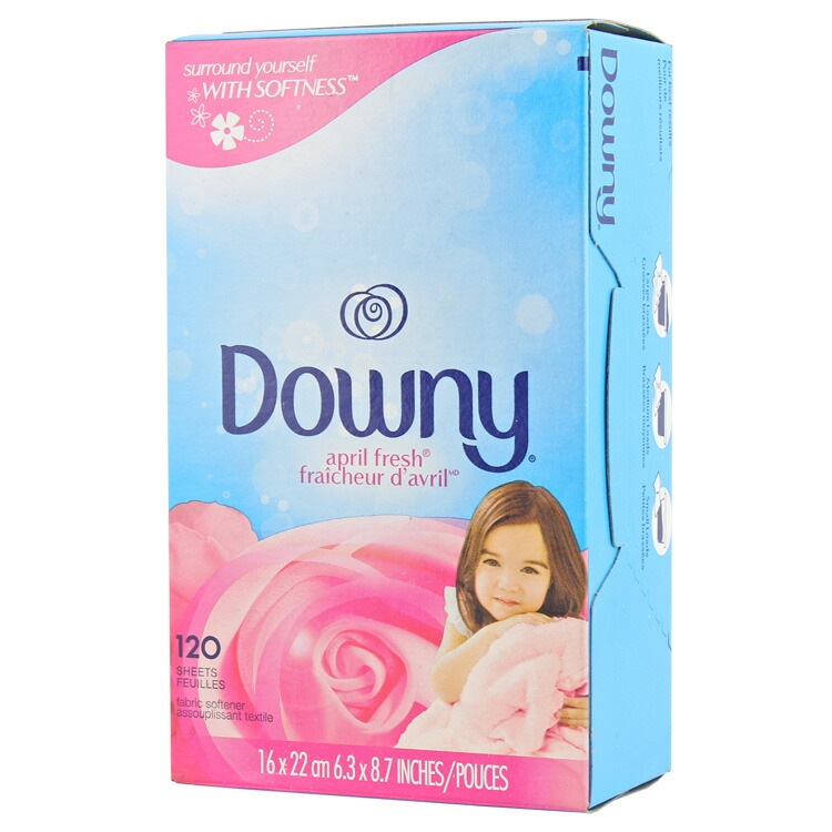 シート柔軟剤 ダウニー エイプリルフレッシュ 120枚 Downy 乾燥機用 柔軟シート 日用品 洗濯用品 アメリカ P&Gふんわり柔らかいい香りの柔軟シート。