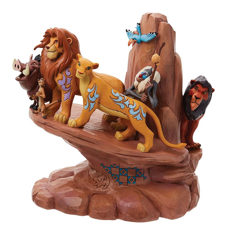 フィギュア ディズニー ライオン・キング プライドロック 約23cm enesco Disney Traditions ライオンキング レジン製 人形 置物【メーカー直送】【同梱不可】【あす楽不可】【代引き不可】