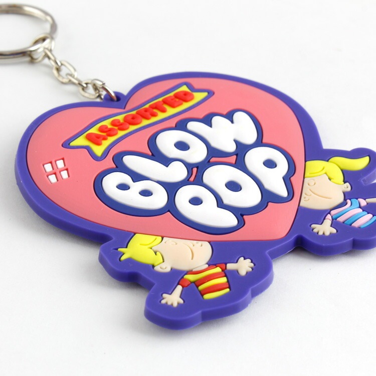 【メール便発送】キャラクターラバーチェーン BLOW POP / ブロウポップ キャラクターサイズ：高さ7×幅6.7cm ラバー製