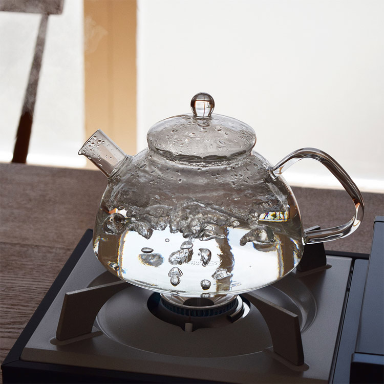 ケトル Trendglas-Jena NOVA 1.2 / ノヴァ 1.2 高さ12.2×幅22.5×奥行17cm 容量1.2L トレンドグラス 耐熱 ガラスポット やかん ドイツ キッチン雑貨