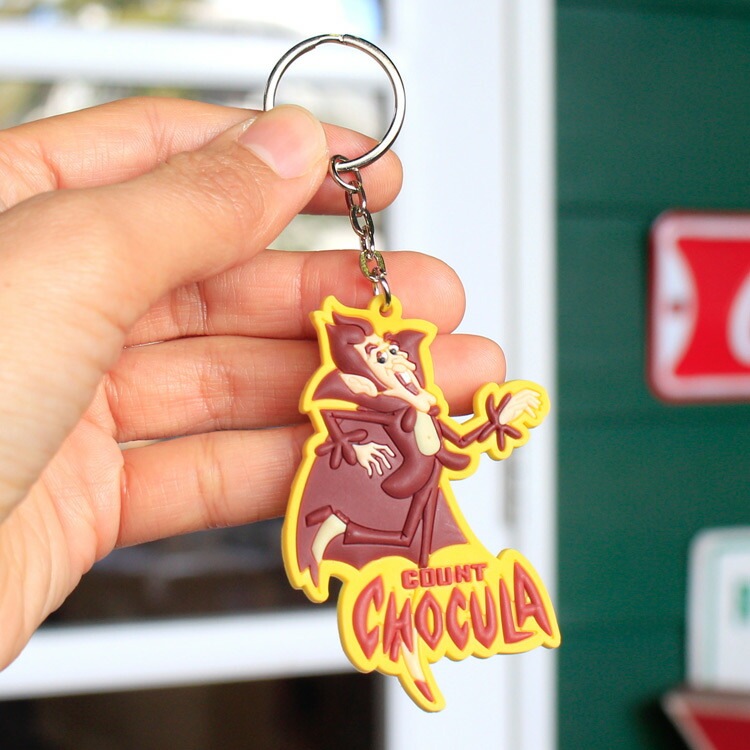 【メール便発送】キャラクターラバーチェーン Count Chocula / カウントチョキュラ キャラクターサイズ：高さ7.2×幅4.6cm ラバー製