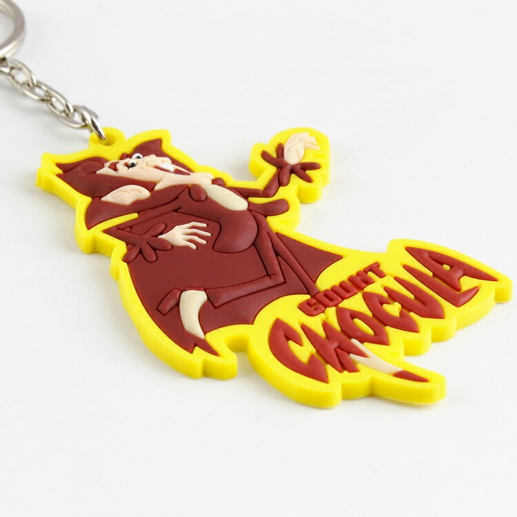 【メール便発送】キャラクターラバーチェーン Count Chocula / カウントチョキュラ キャラクターサイズ：高さ7.2×幅4.6cm ラバー製