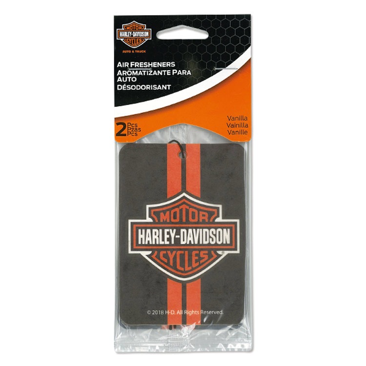 【メール便発送】芳香剤 ハーレーダビッドソン ペーパーエアフレッシュナー 2P（バニラ）#5567 Harley-Davidson カーアクセサリー 吊り下げタイプ アメリカン雑貨