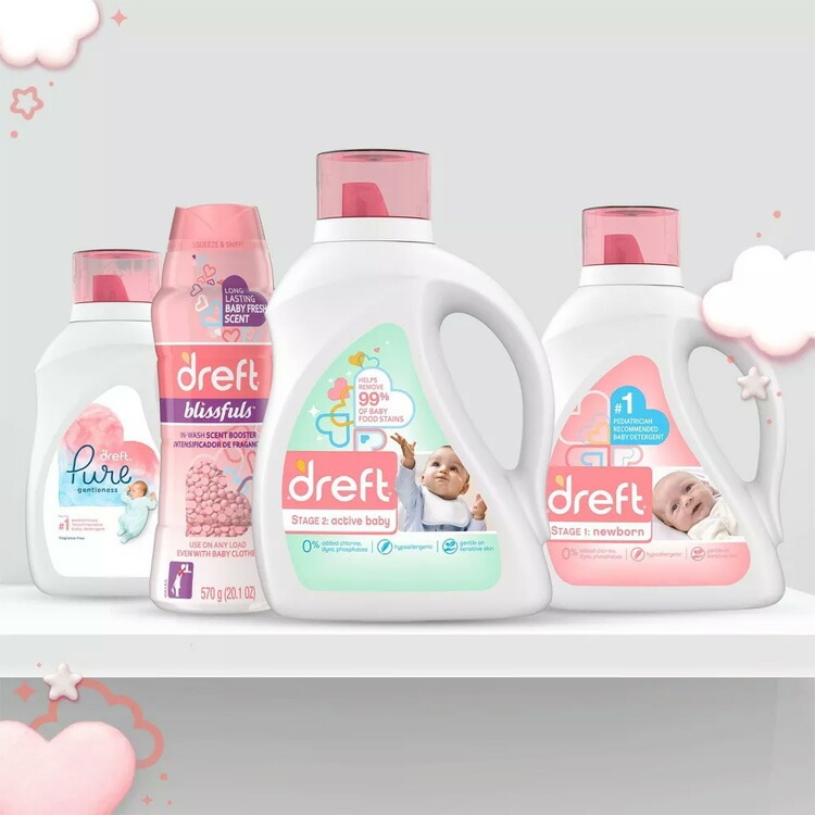 赤ちゃん用洗濯洗剤 ドレフト ステージ2 アクティブベビー 1.36L 46oz P&G dreft 洗濯用洗剤アメリカ製