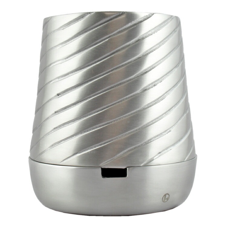 Alx Pot アレックスポット アルミ ポット ウィズソーサー ”ダイアゴナル / シルバー” W14.5×D14.5×H16cm Aluminium