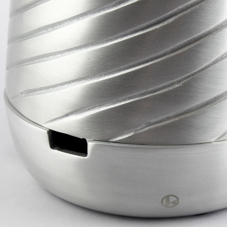 Alx Pot アレックスポット アルミ ポット ウィズソーサー ”ダイアゴナル / シルバー” W14.5×D14.5×H16cm Aluminium
