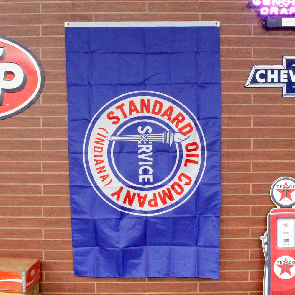 【メール便発送】フラッグ インテリア STANDARD OIL COMPANY スタンダードオイルカンパニー 92×152cm 旗 タペストリー バナー アメリカ雑貨 アメリカン雑貨大きな旗でアメリカンガレージ風インテリアに！！