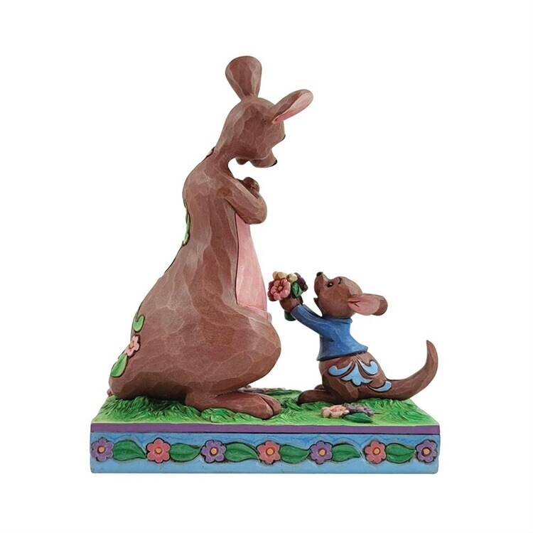 ディズニー  ギビング カンガ フラワーズ フィギュア 高さ15.6cm くまのプーさん 母の日 JIM SHORE enesco Disney Traditions【メーカー直送】【同梱不可】【あす楽不可】【代引き不可】