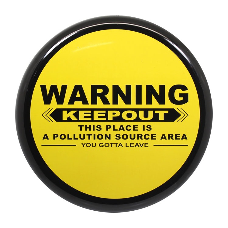 アメリカン看板 オーバルプレート WARNING KEEP OUT 警告