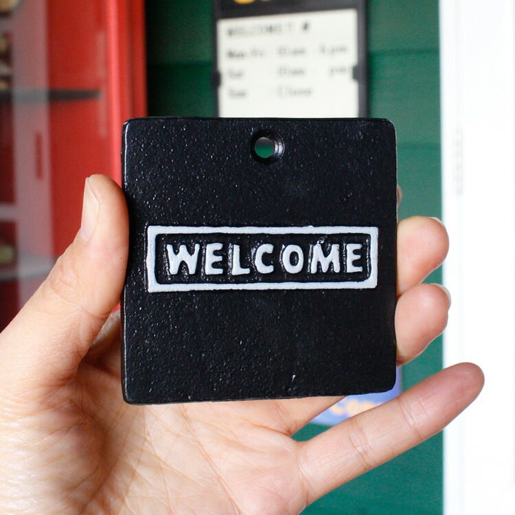 未使用⭐︎カフェ風⭐︎Wellcomeアイアンプレート 楽天市場】【あす楽】 ウェルカムプレート WELCOME アイアン アイアン