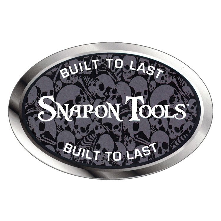 【メール便発送】Snap-on スナップオン デカール オーバル BUILT TO LAST スカル沢山 ブラック 縦10.2×横15.3cm ステッカー シール 車 ガレージ アメリカン雑貨アメリカを代表する工具メーカーのオフィシャルデカール。