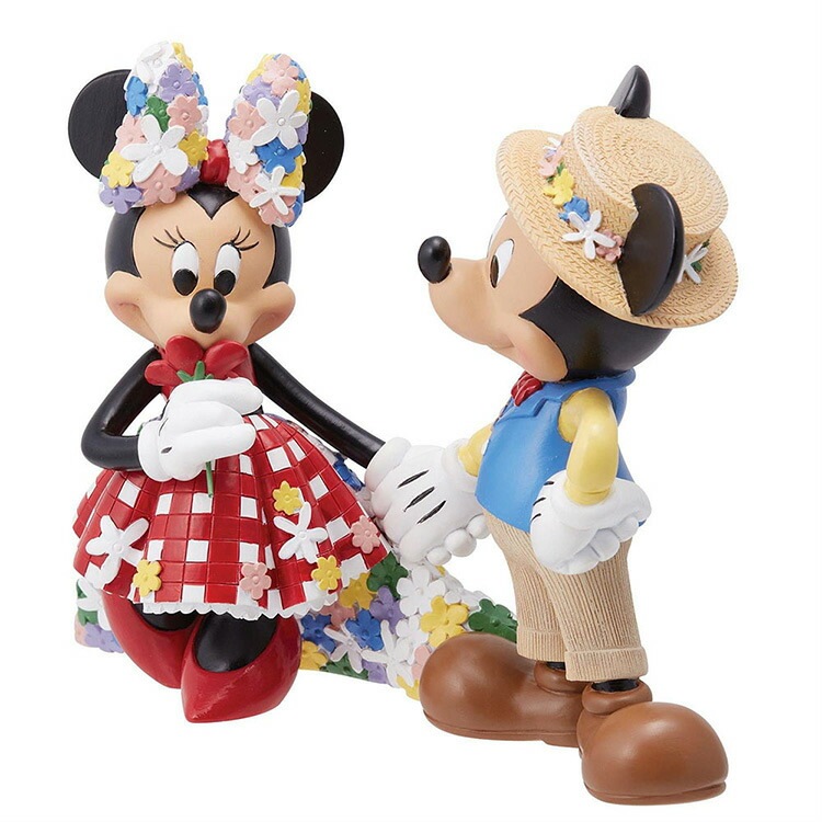 フィギュア ディズニー ミッキー＆ミニー ボタニカル 17cm enesco