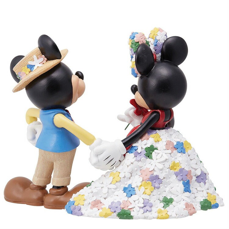 フィギュア ディズニー ミッキー＆ミニー ボタニカル 17cm enesco