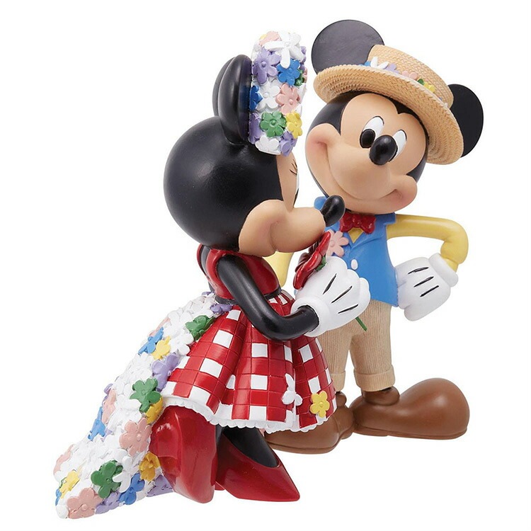 フィギュア ディズニー ミッキー＆ミニー ボタニカル 17cm enesco