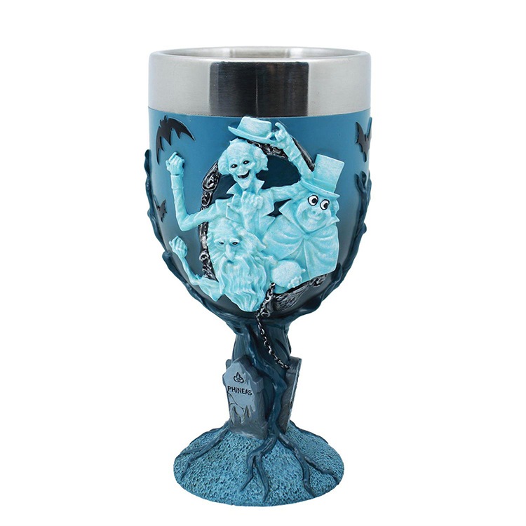 フィギュア ヒッチハイク ゴースト ゴブレット 約18cm ディズニー enesco Disney Showcase レジン製 オブジェ ギフト プレゼント【メーカー直送】【同梱不可】【あす楽不可】【代引き不可】