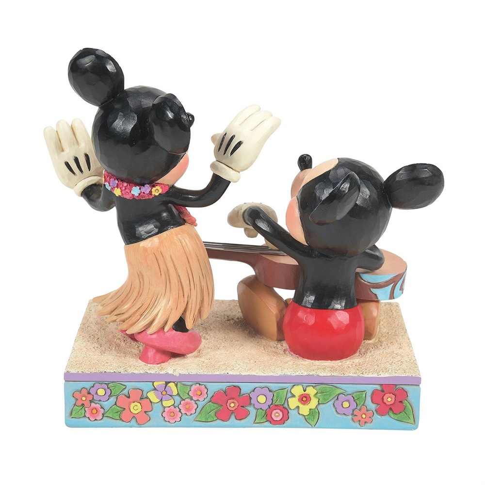 フィギュア ディズニー ミッキー＆ミニー ハワイ 約14cm enesco