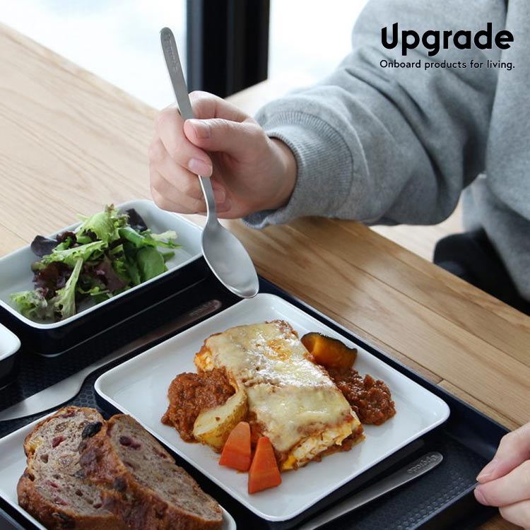 カトラリー スープスプーン 縦18×横3.4×厚み2.25cm ステンレス スチール スプーン 機内用 航空 アップグレード Upgrade CUTLERY