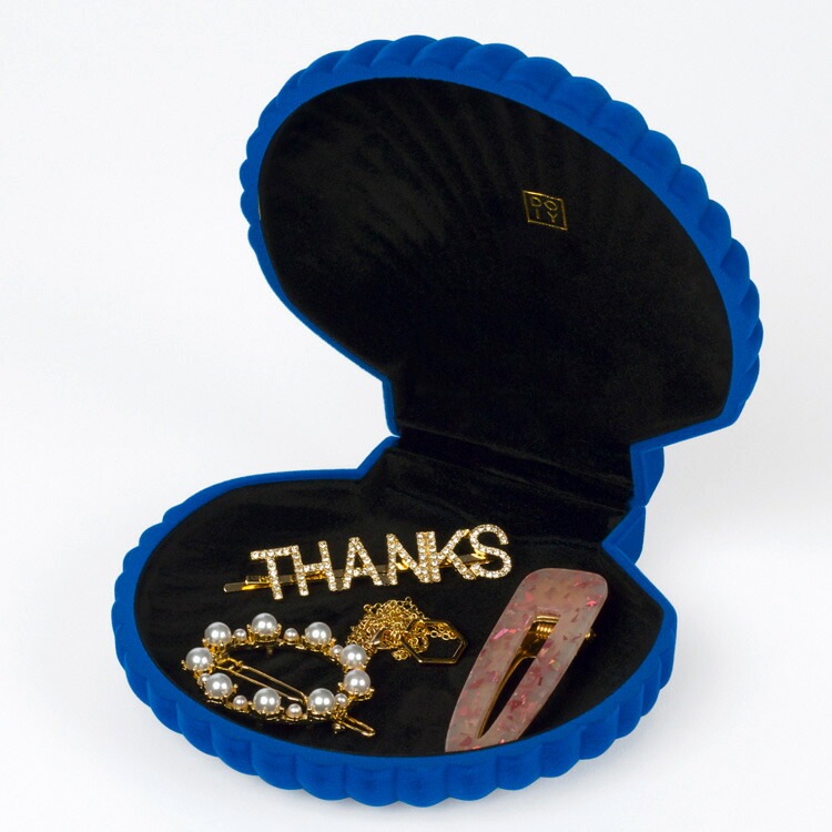 アクセサリーケース DOIY ヴィーナス 貝型ジュエルケース ブルー