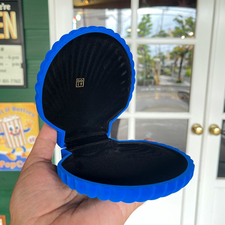 アクセサリーケース DOIY ヴィーナス 貝型ジュエルケース ブルー