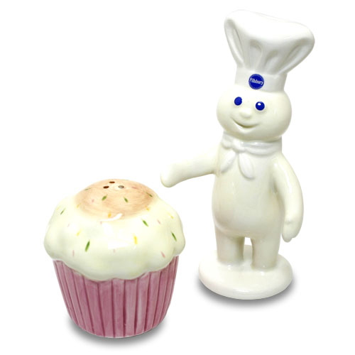 Doughboy ピルズベリー ドーボーイ＆ケーキ セラミックソルト＆ペッパーセット アメリカ雑貨 アメリカン雑貨