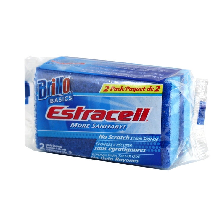 Brillo ブリロ ノースクラッチスクラブスポンジ 2個入り （ブルー）