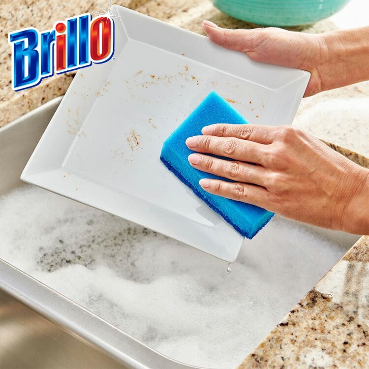 Brillo ブリロ ノースクラッチスクラブスポンジ 2個入り （ブルー）