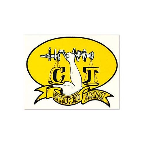 【メール便発送】ノスタルジックステッカー　レーシングデカール C-T STROKED ARMS DZ089 15cm×10cm 車 アメリカン雑貨　