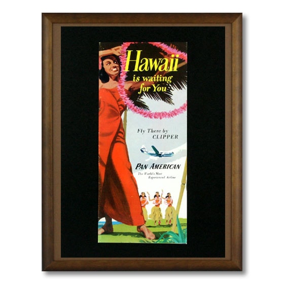 ハワイアンポスター フラガールシリーズ ＜Hawaii is Wating for You