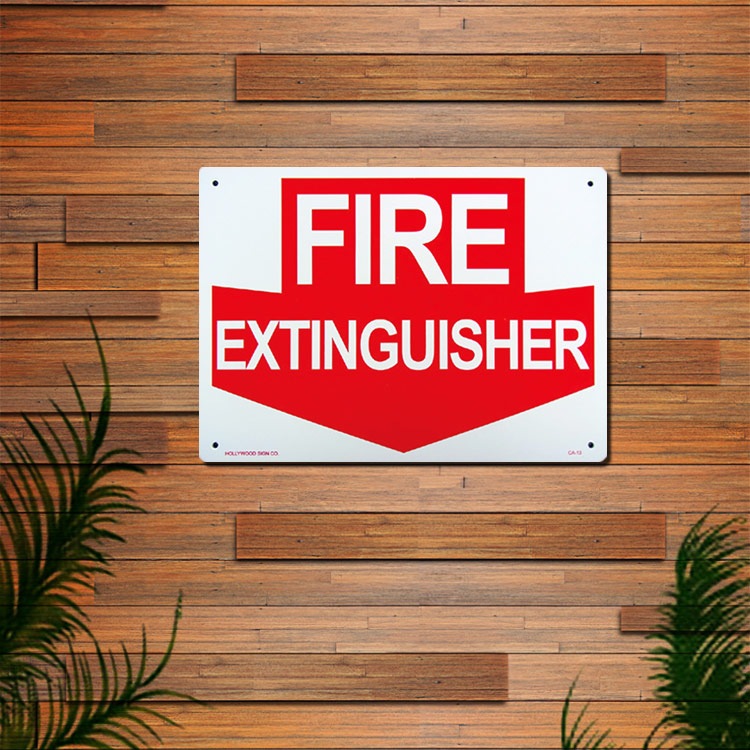 看板 プラスチック メッセージサインボード FIRE EXITINGUISHER（消火栓）CA-13 店舗 アメリカン雑貨