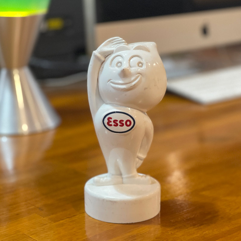 ヴィンテージコレクション ESSO エッソ コレクションバンク プラスチック製 年代不明 貯金箱 アメリカ雑貨 アメリカン雑貨　