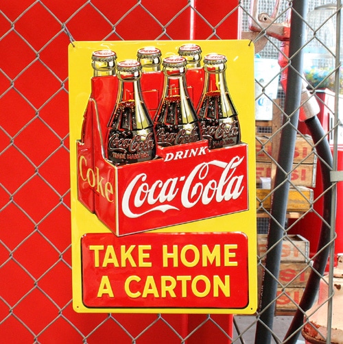 COCA COLA コカコーラ グッズ アンティーク ポスター メタル