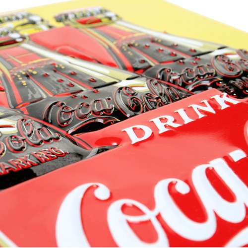 エンボスメタルサイン Coca-Cola Bland Take Home Carton #2180081