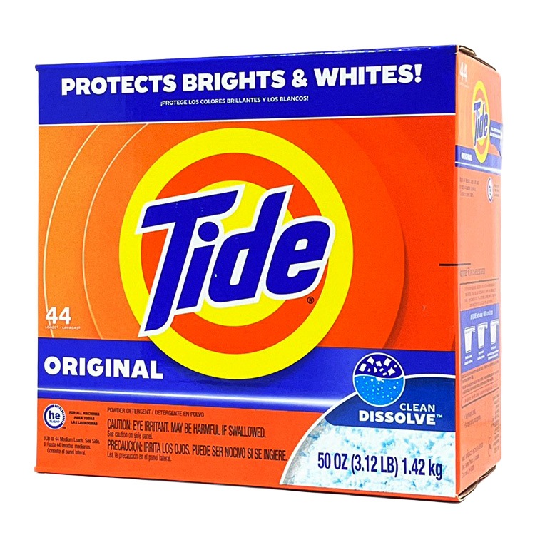 タイド 洗濯洗剤 粉末 オリジナル 50oz 約1.42kg 44回分 Tide P&G アメリカ製 衣類用洗剤 アメリカン雑貨人気のタイドの粉末タイプです。