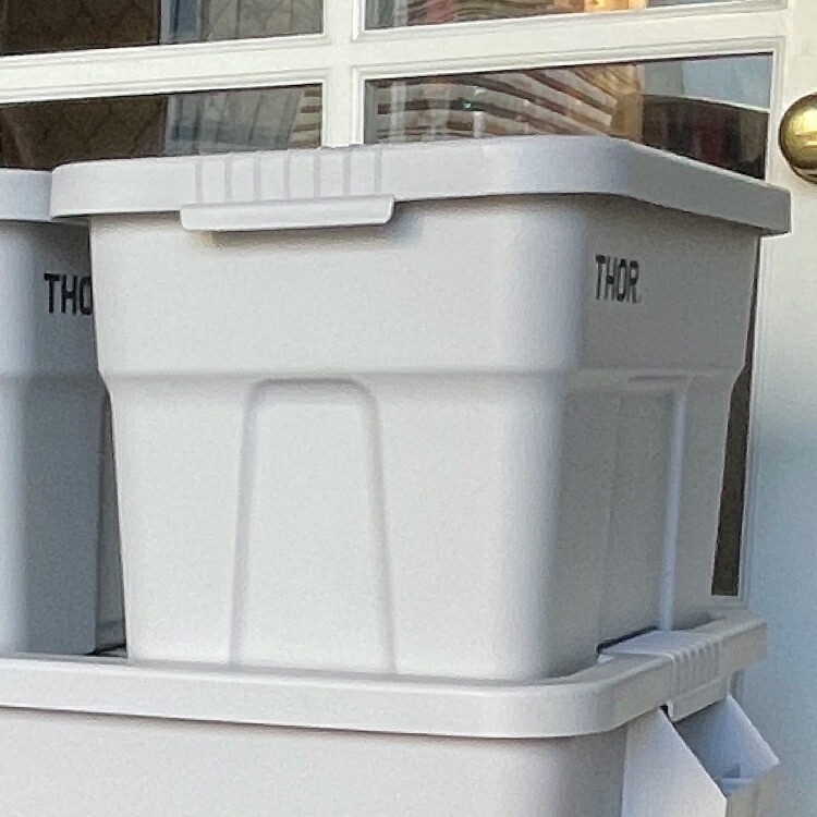 収納BOX THOR LARGE TOTE DC 22L ライトグレー フタ付き スクエア 収納 コンテナ TRUST アメリカン雑貨