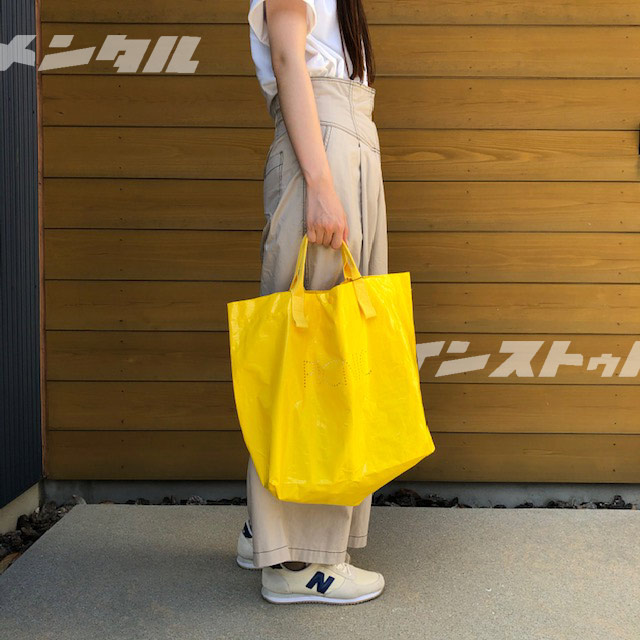 レジャーバッグ PICNIC イエロー 大きめ 買い物バッグ エコ